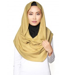 Textured Hangdown Snood Gold